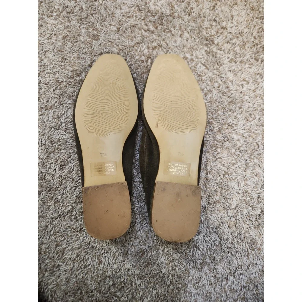 Coach and Four Women's Brown Suede Loafers Size 7 1/2M Made In Italy